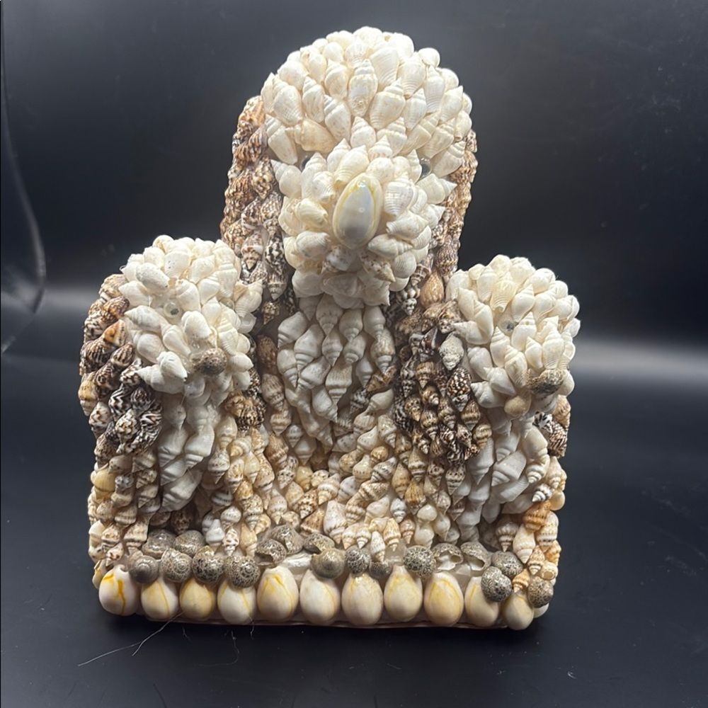 Shell Art Dogs Puppies Sculpture